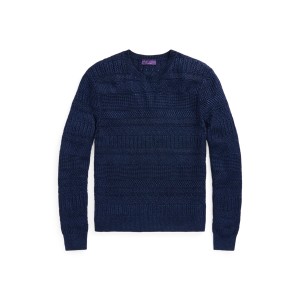 Textured Silk-Cotton Sweater