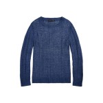 Rib-Knit Silk-Linen Sweater