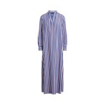 Striped Cotton Long-Sleeve Shirtdress