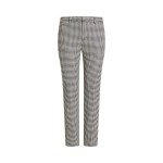 Houndstooth Twill Cropped Pant