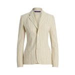 Skye Pinstripe Cotton-Linen Jacket