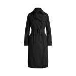 Water-Repellent Belted Twill Trench Coat