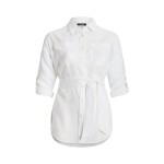 Relaxed Fit Belted Linen Shirt