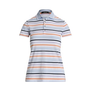 Striped Stretch Jersey Polo Shirt