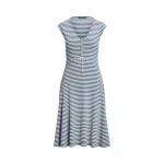 Striped Cotton-Blend-Jersey Dress