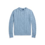 Cotton-Blend Fisherman's Sweater