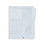 Pointelle-Knit Cotton Baby Blanket
