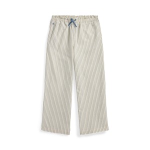 Striped Cotton Madras Pull-On Pant