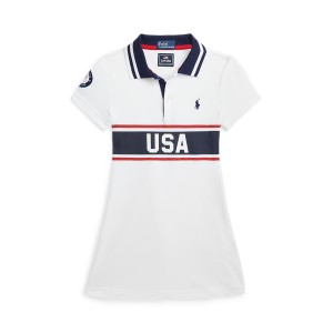 Team USA Stretch Mesh Polo Dress