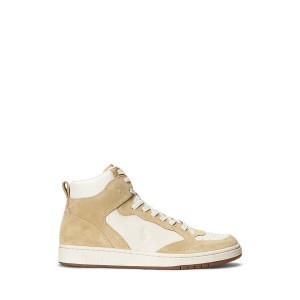 Court Leather-Suede High-Top Sneaker