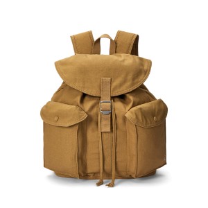 Flap-Top Canvas Backpack