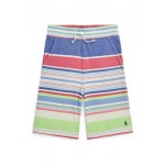 Boys 8-20 Striped Cotton Mesh Shorts