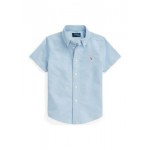 Boys 2-7 Cotton Oxford Short-Sleeve Shirt