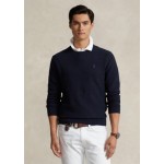 Textured Cotton Crew Neck Sweater