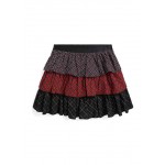 Girls 7-16 Mixed Plaid Tiered Cotton Skirt