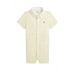 Baby Boys Color-Blocked Mesh Polo Dress & Bloomer