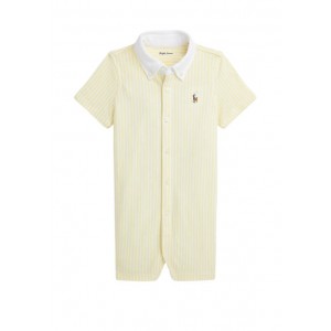 Baby Boys Color-Blocked Mesh Polo Dress & Bloomer