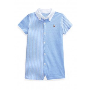 Baby Boys Knit Oxford Fun Shortall