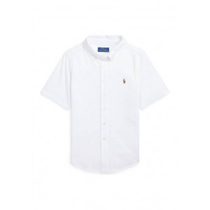 Boys 8-20 Knit Oxford Short Sleeve Shirt