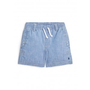 Boys 4-7 Indigo Chambray Drawstring Shorts