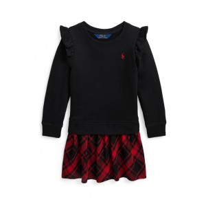 Girls 2-6x Plaid Fleece Sweatshirt Dress