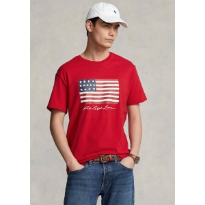 Classic Fit Flag Jersey Graphic T-Shirt