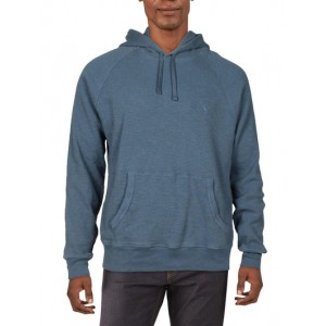 mens waffle-knit long sleeves hoodie