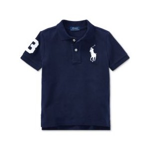 Toddler and Little Boys Big Pony Cotton Mesh Polo