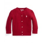 Baby Girls Cable-Knit Cotton Cardigan