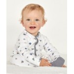 Baby Boys Bear Cotton Footed Coverall