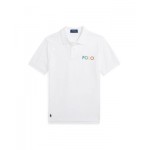 Big Boys Ombre-Logo Cotton Mesh Polo Shirt