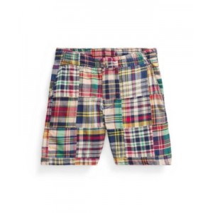 Toddler and Little Boys Prepster Patchwork Madras Shorts