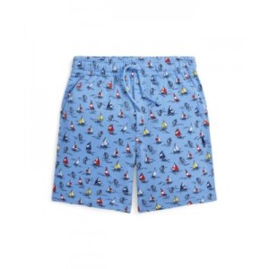 Toddler and Little Boys Sailboat-Print Spa Terry Shorts