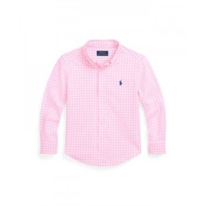 Toddler and Little Boys Patterned Cotton Poplin Shirt