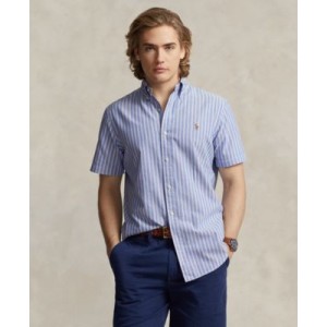 Mens Classic-Fit Striped Oxford Shirt