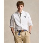 Mens Classic-Fit Embroidered Oxford Shirt