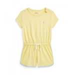Toddler and Little Girls Cotton Jersey Romper