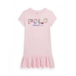 Toddler and Little Girls Tropical-Logo Cotton Jersey T-shirt Dress