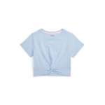 Toddler and Little Girls Twist-Front Cotton Jersey T-shirt