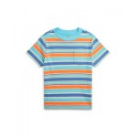 Toddler and Little Boys Striped Cotton Jersey Pocket Tee