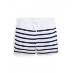 Toddler and Little Boys Striped Spa Terry Drawstring Shorts