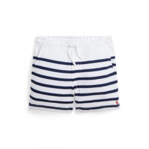 Toddler and Little Boys Striped Spa Terry Drawstring Shorts