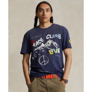 Mens Classic-Fit Peace Climb Love T-Shirt