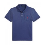 Toddler and Little Boys Cotton Jersey Pocket Polo Shirt