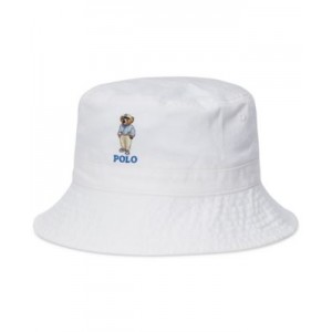 Kids Polo Bear Cotton Twill Bucket Hat