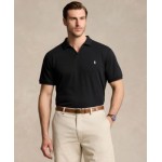 Mens Big & Tall Cotton Interlock Johnny-Collar Polo Shirt
