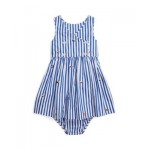 Baby Sailing Flag Cotton Dress Bloomer