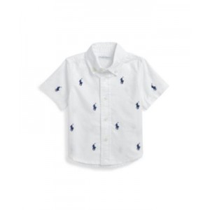 Baby Boys Pony Oxford Short-Sleeve Shirt