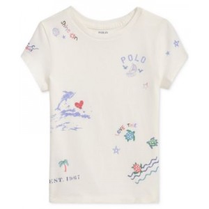 Toddler & Little Girls Cotton Printed T-Shirt