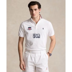 Mens Classic-Fit USA Polo Shirt